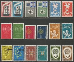 18 Timbres de 1956/64 ( Pays-Bas / Neufs** )