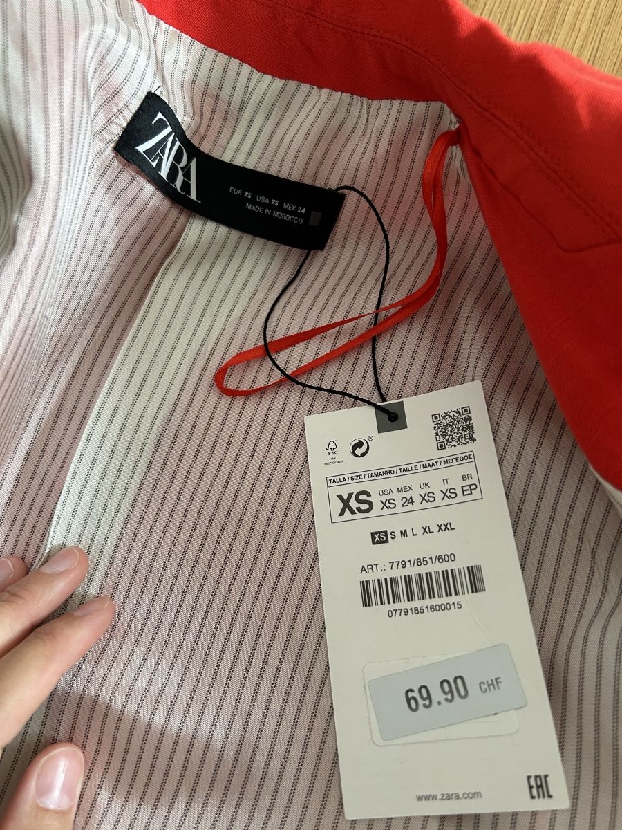 Zara Giacche: Neuer Zara Blazer – Nuovo e nell'imballaggio originale da Stäfa venduto da Michelecarmen8892 2