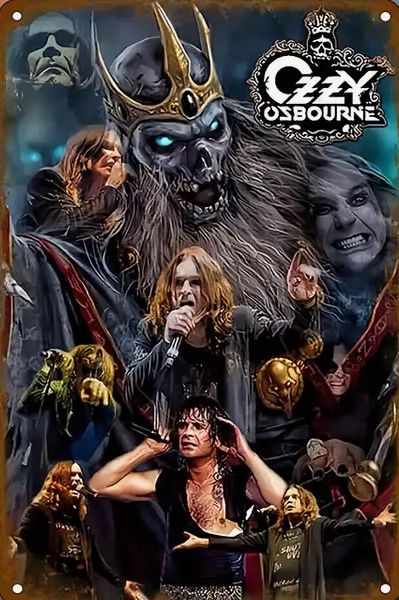 Insegne: Ozzy Osbourne Blechschild Metal Rock Band – Nuovo (secondo la descrizione) da Horn venduto da abutre72