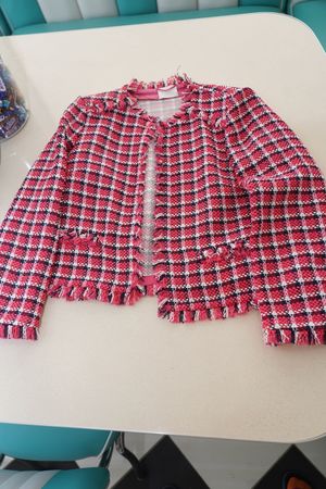 Schicke Damen Tweed Jacke Gr. 42 Madeleine
