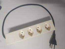 Steckleiste 4xT13 Steckdosenleiste Stefan 80cm Kabel