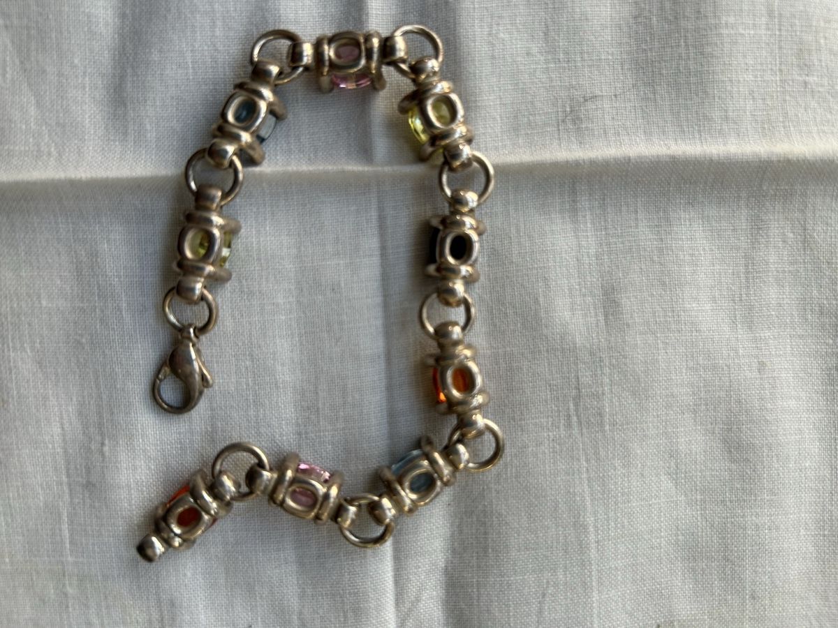 Armbänder & -reifen: Armband Silber mit Glassteinen – Gebraucht aus Birsfelden von Exclusivity 2