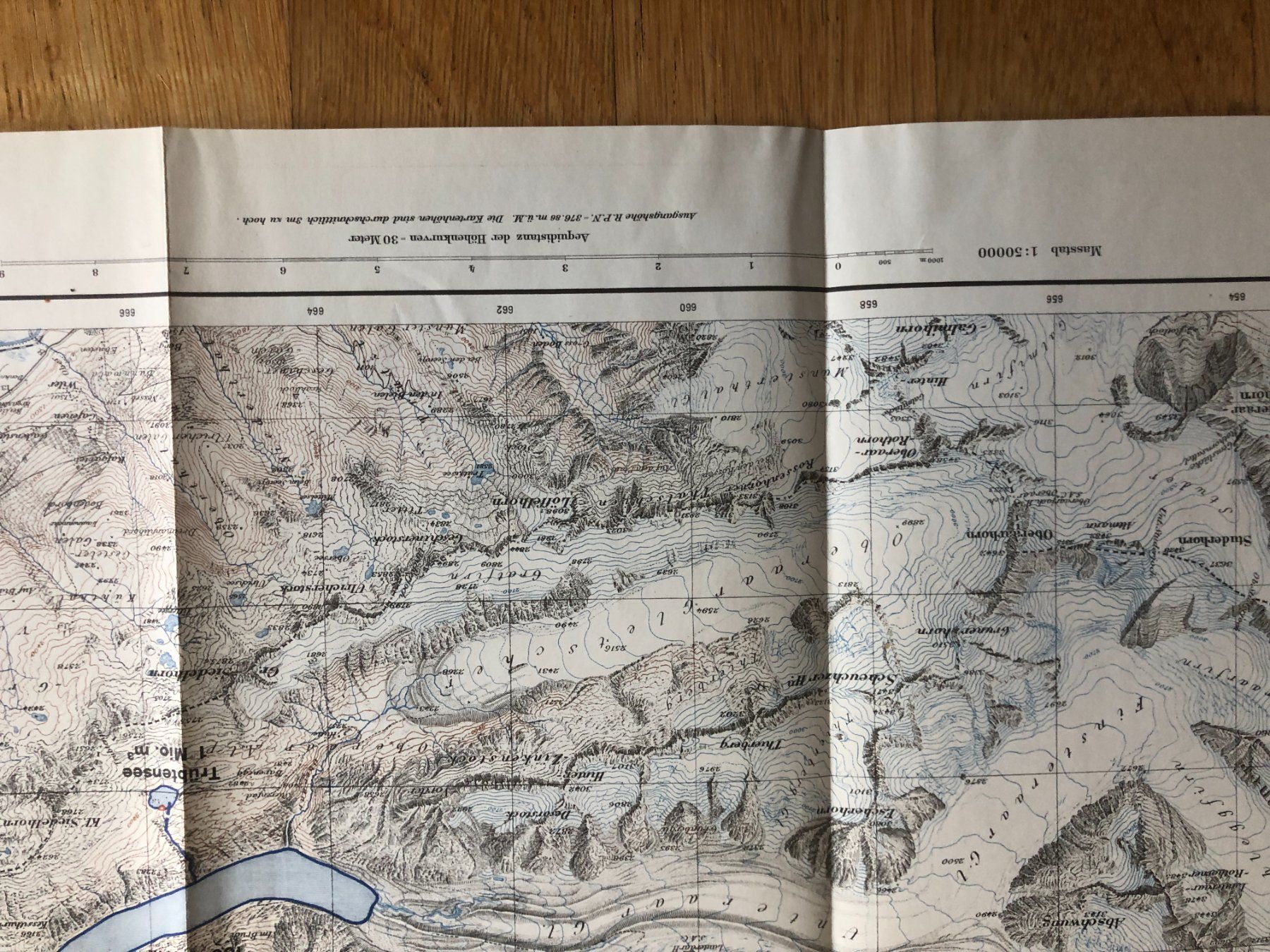 Landkarten & Atlanten: Kraftwerke Oberhasli. Übersichtskarte. 1948 – Gebraucht aus Zürich von allp 3