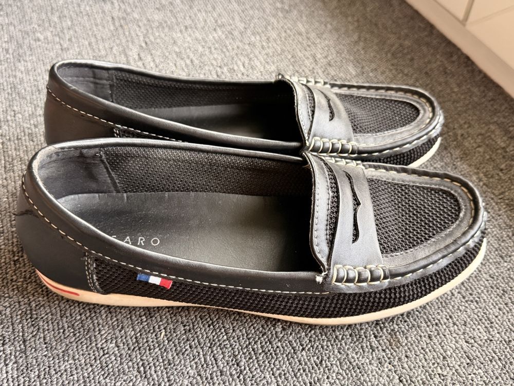Mocassins Femme Sam Edelman En Velours Noir – Taille 37.5/38 – Fourrure Intérieure – Neuf Avec Boîte