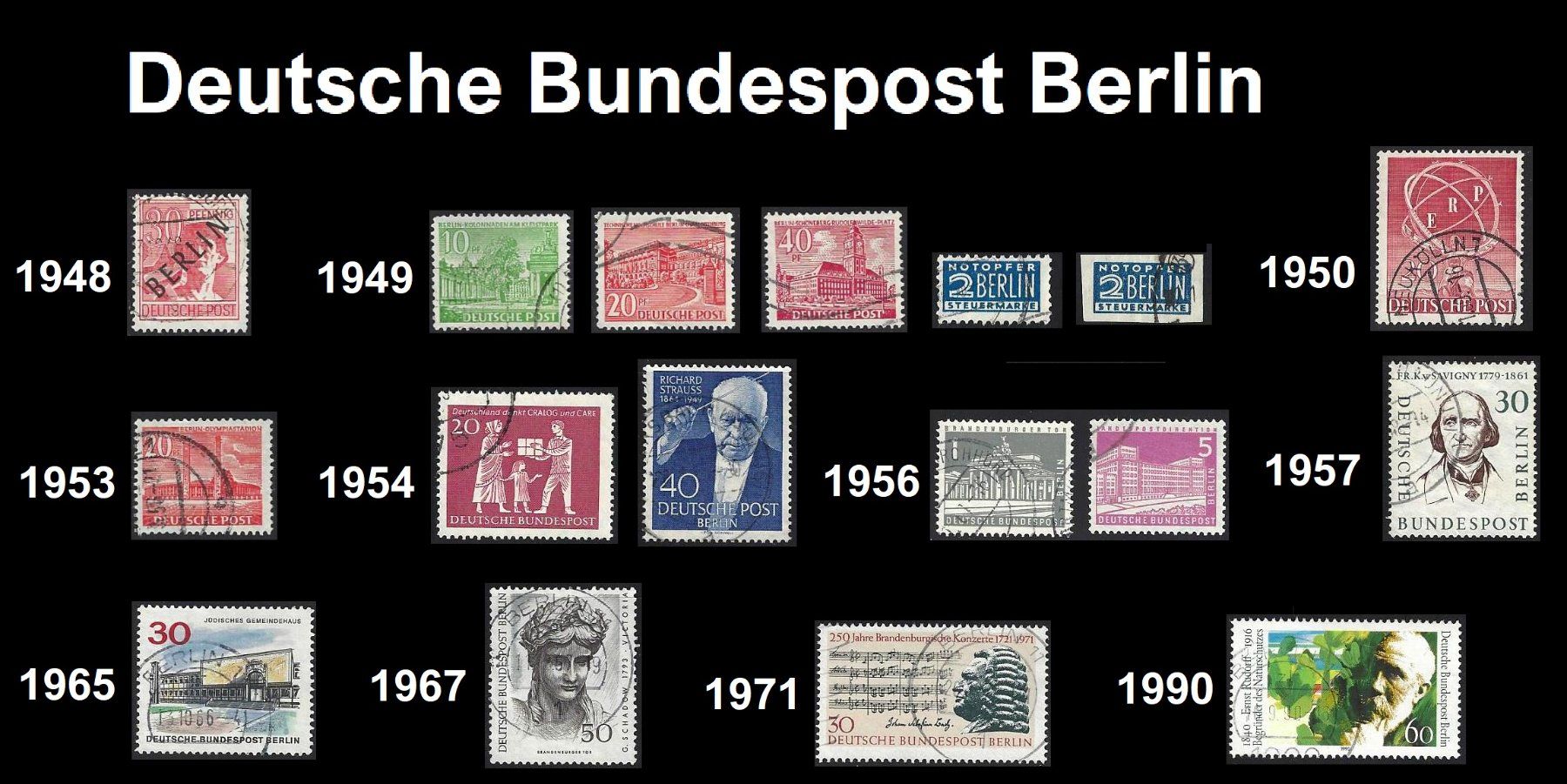 Tutti i francobolli: tolle Sammlung Deutsche Post/Bundespost/Berlin 1946 - 2006 – Usato da Baar venduto da miam8 9