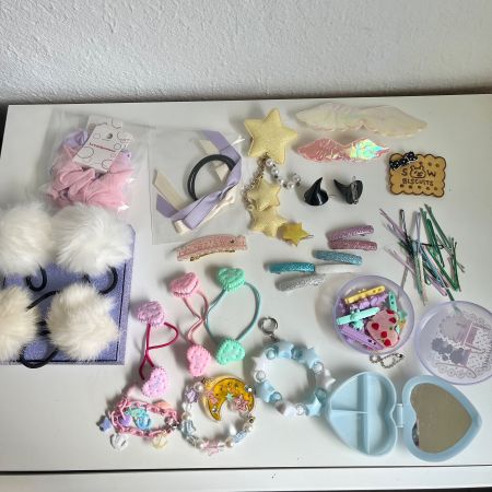 Kawaii Harajuku Lolita Fashion Accessories Haargummi Set