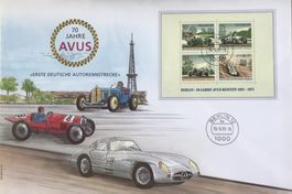 FDC MAXI ERSTE DEUTSCHE AUTORENNSTRECKE