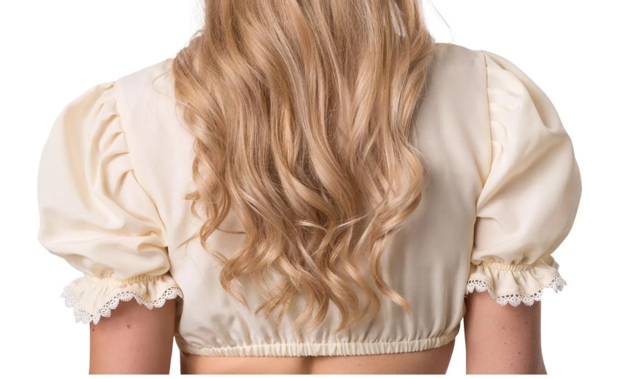 Costumi: neue Dirndlbluse Gr. S in beige, Oktoberfest – Nuovo (secondo la descrizione) da Necker venduto da liq24 3