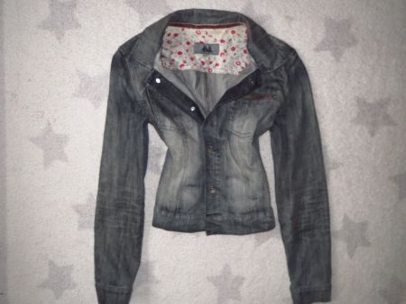 stylische NILE Damen Jeans Jacke Gr XS