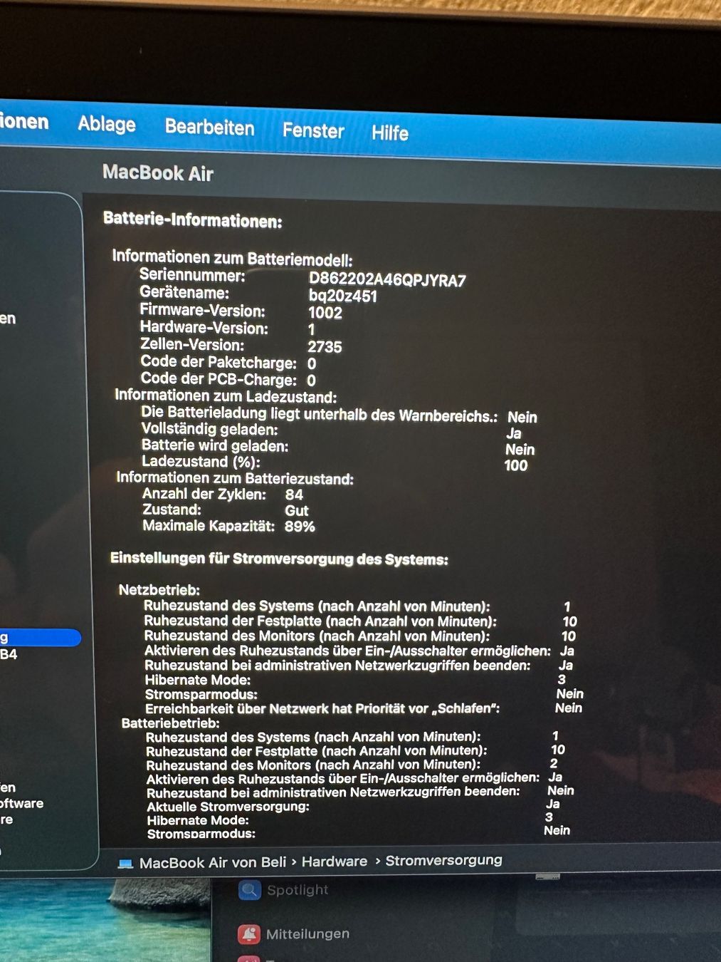 Apple Notebooks: Apple MacBook Air M1 / 16 GB RAM / 256 SSD – Gebraucht aus Langenthal von beli-1980 6