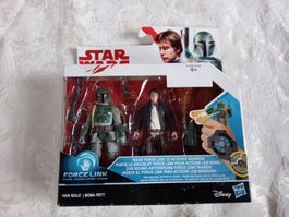 Star Wars Force Link Han Solo & Boba Fett  OVP 2016 Hasbro