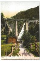 Gornergrat-Bahn (VS) Pont de Findelen bei Zermatt - um 1915