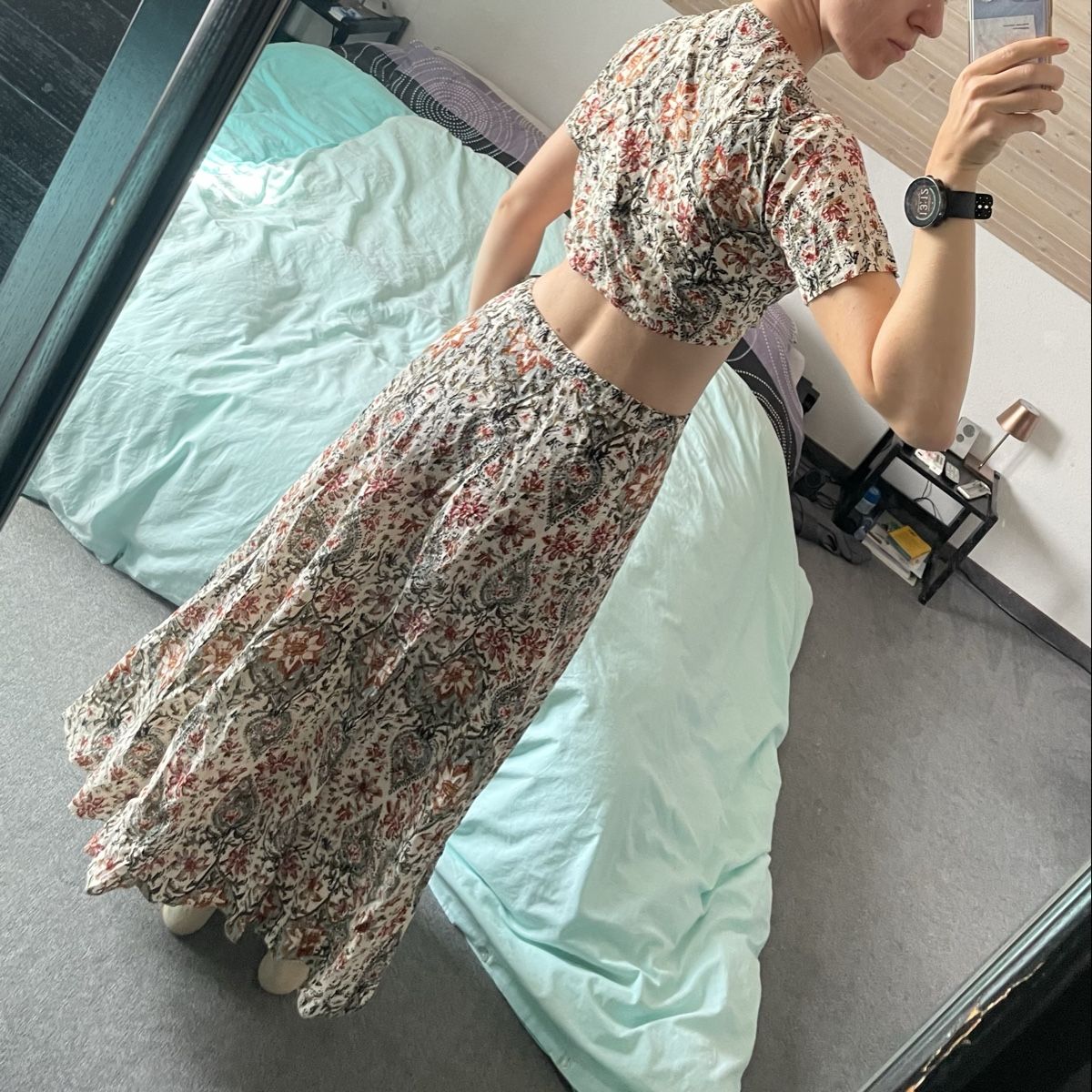 Vestiti: Baumwoll Wickelkleid 2-Teiler – Usato da Kriens venduto da elly24 2
