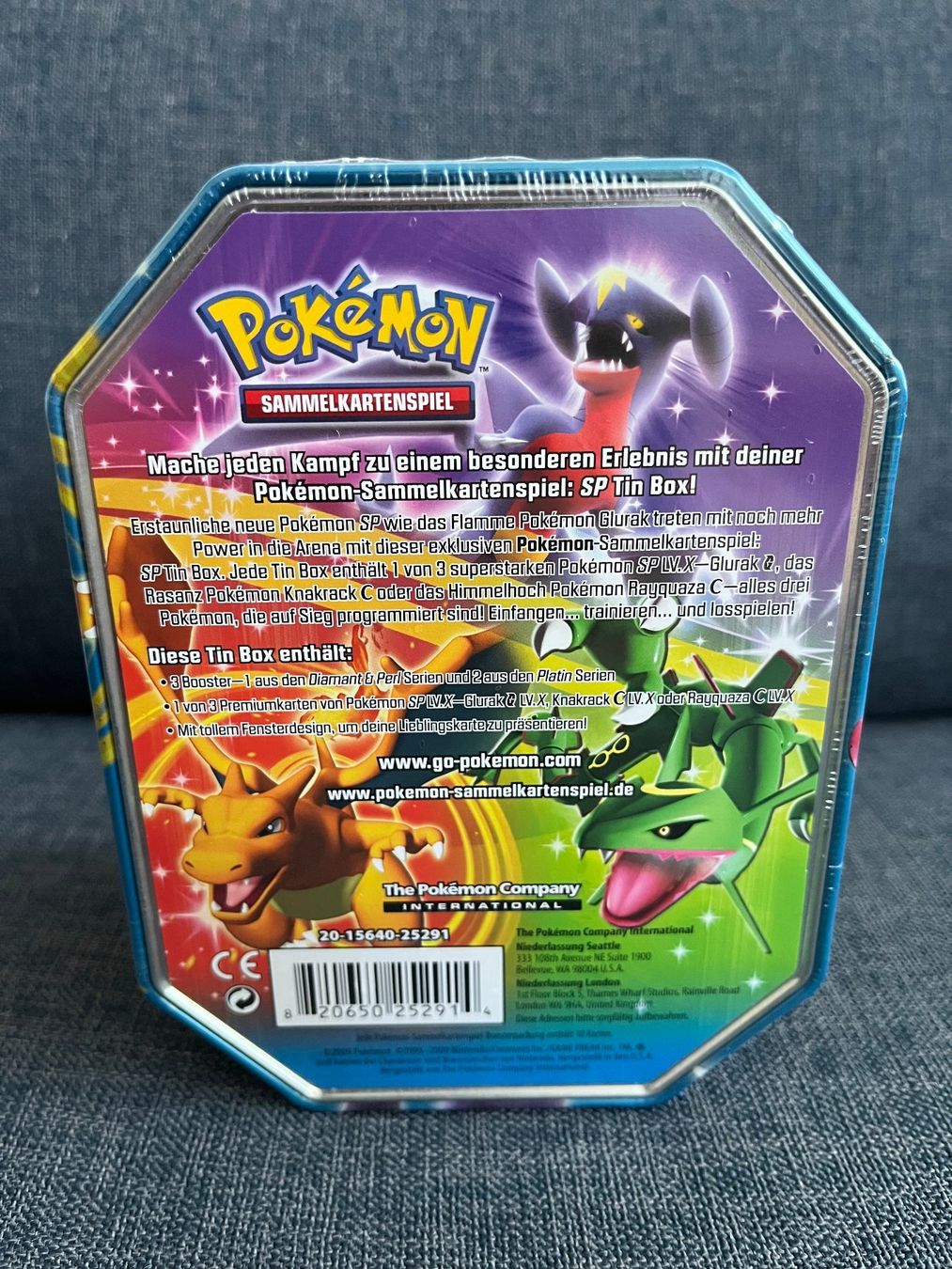 Pokémon Carte collezionabili: Pokemon - Glurak Tin Box sealed - deutsch – Nuovo e nell'imballaggio originale da Zürich venduto da Nostalgia 2
