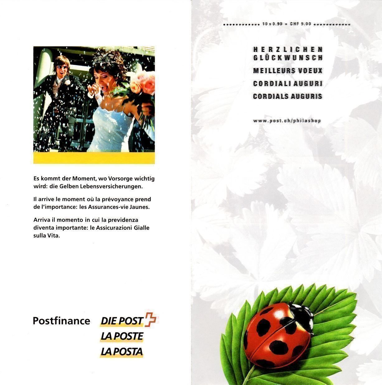 Tutti i francobolli: Bogen Glücksbringer Marienkäferchen** – Nuovo (secondo la descrizione) da Dottikon venduto da haeusibuh5 1