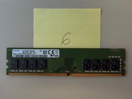 RAM DDR4 8 Go Samsung PC4-2666 – PC de bureau – Occasion