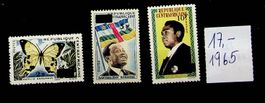 CENTRAFRIQUE SÉRIE TIMBRES NEUFS** 1965. COTE 17 EUROS /U544
