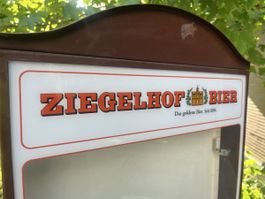 Brauerei Ziegelhof Liestal Menuekasten Leuchtwerbung um 1960