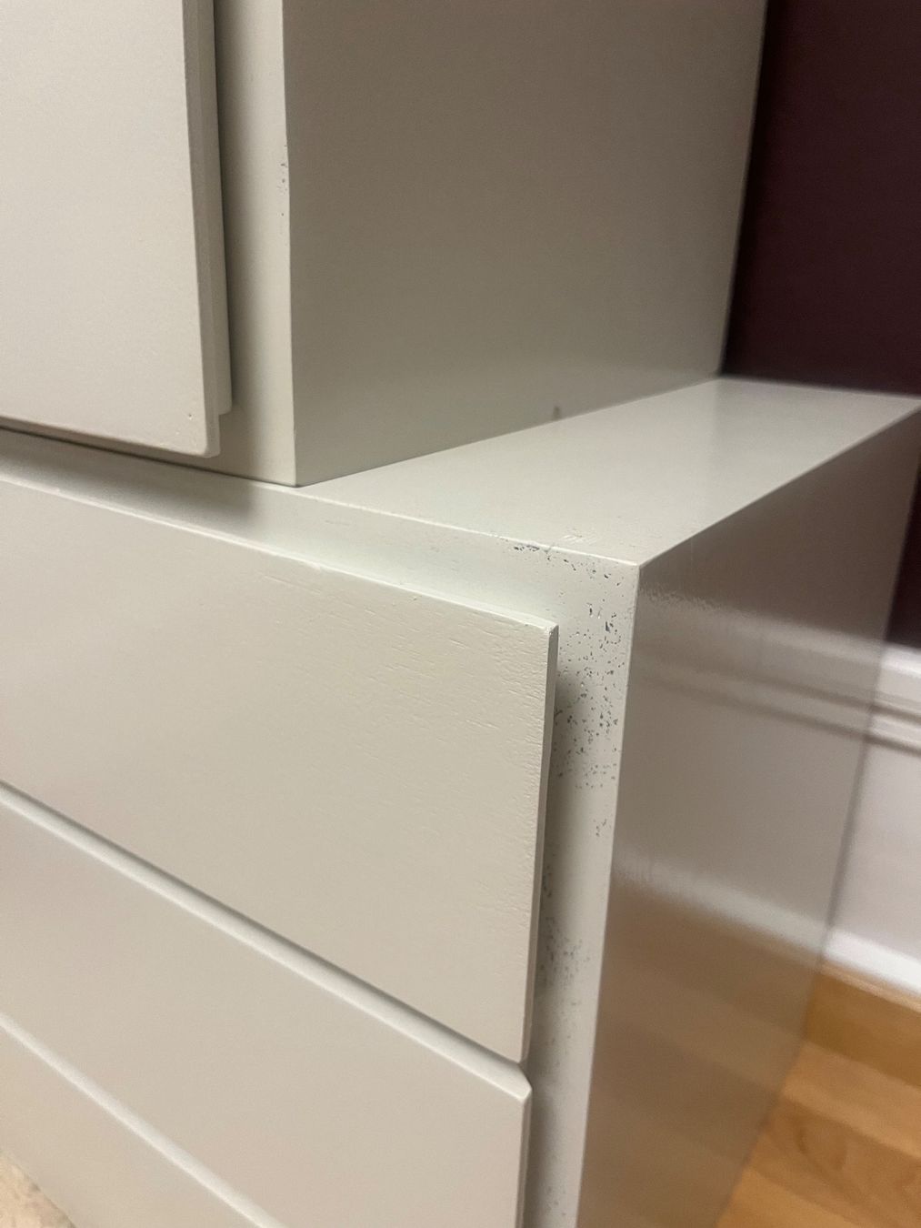 Commodes: Kommode weiss/grau 3 Schubladen 100cm – D'occasion à Zürich par lea_p6wv 8