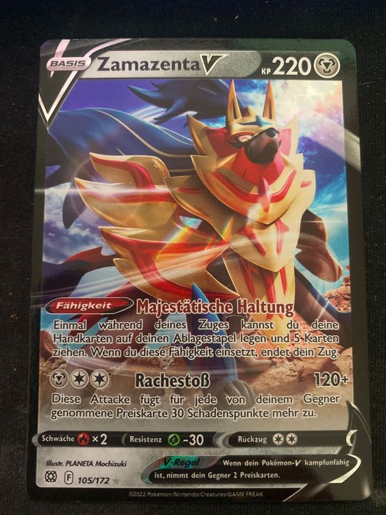 Pokemonkarte Zamazenta V | Kaufen Auf Ricardo