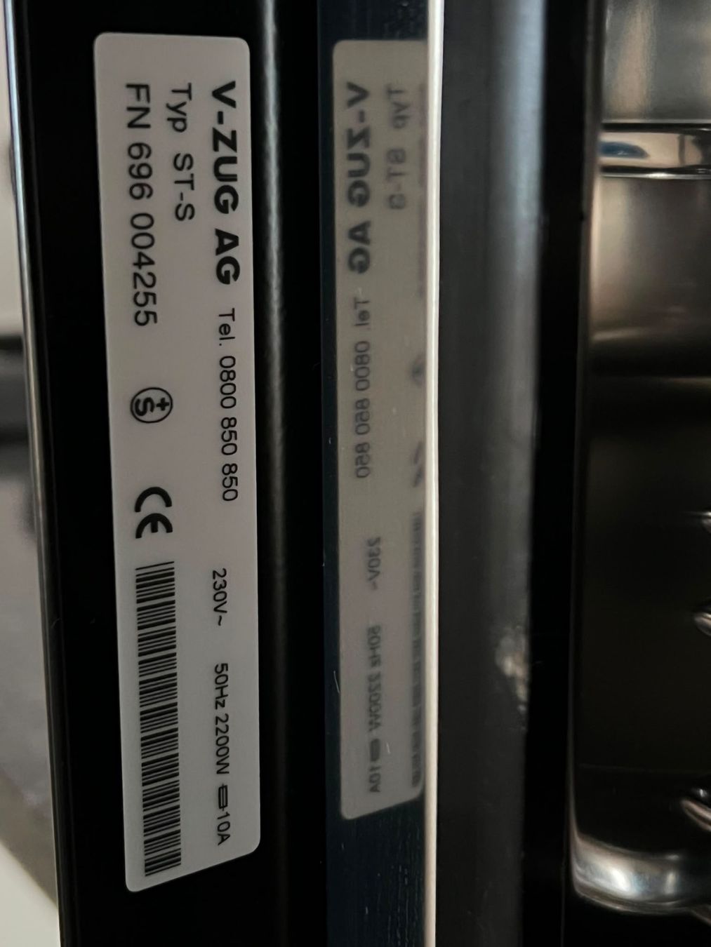 V-Zug Küchengeräte: V-Zug Steamer Steam S – Gebraucht aus Celerina/Schlarigna von 2406ca 2