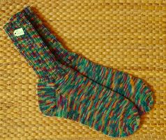 Gestrickte Socken/Wollsocken Gr. 38/39