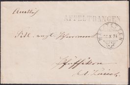 1874, AFFELTRANGEN & Märstetten auf "BoM" nach Pfäffikon