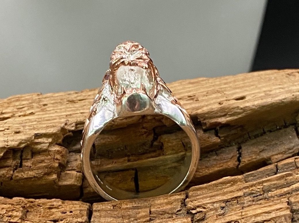 Anelli: Silber Ring Tiger mit Rhodolith im Art-déco Stil – Nuovo (secondo la descrizione) da Luzern venduto da S.Kern01 2