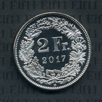 CHF___2.00 2017 stgl * nigelnagelneu! 2 Franken