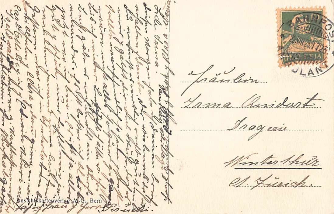 Cartoline postali: 2x GRUSS aus LEISSIGEN BE 1920 + 1925 – Usato da Lufingen venduto da Rac0 3