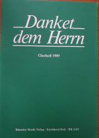 Chorheft "Danket dem Herrn" von 1989
