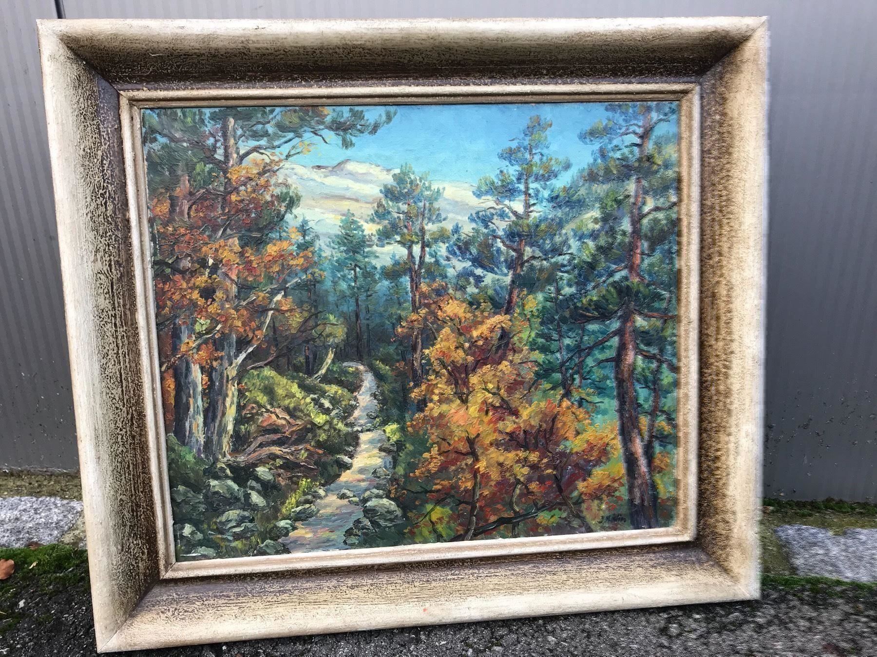 Dipinti: Ölgemälde Landschaft von Joseph Kälin – Usato da Rünenberg venduto da Fendi02 3