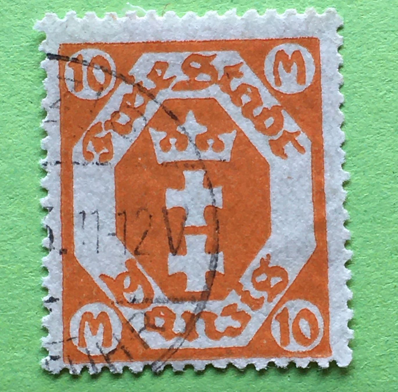 Tutti i francobolli: Briefmarken aus Danzig Stadtwappen gestempelt   – Usato da Aarau venduto da Angi-007