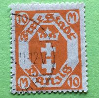 Briefmarken aus Danzig Stadtwappen gestempelt  