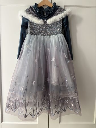 Girls Elsa Frozen Warm Dress 5 years old