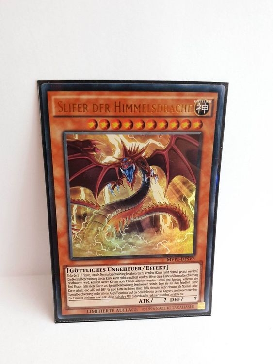 Yu-Gi-Oh! Einzelkarte „Donnerschlagskraft-Angriff“ (Ultra Rare) – Deutsch, Aus Egyptian God Deck: Slifer, Inkl. Fieldcenter-Karte