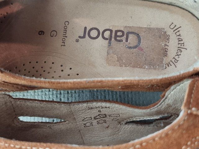 Gabor Scarpe da donna: GABOR Loafer / Halbschuh Wildleder orange, Gr 6 – Usato da Basel venduto da Mamaree 5