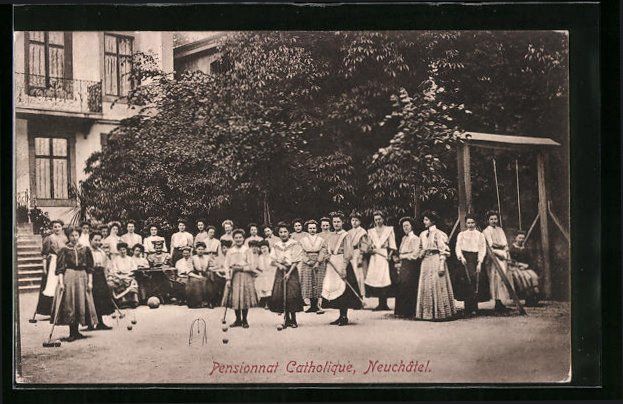 Cartes postales: AK Neuchatel, Pensionnat Catholique – D'occasion à Berlin par bartko-reher