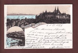 Souvenir de NEUCHÂTEL 1899 Litho Schlumpf // pli d'angle //