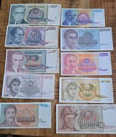 Banknoten Jugoslawien Lot