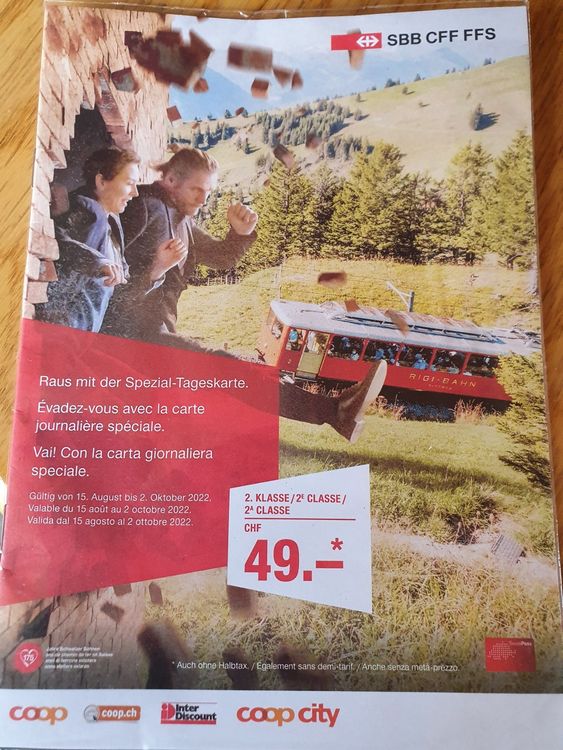 SBB Tageskarte Kaufen auf Ricardo