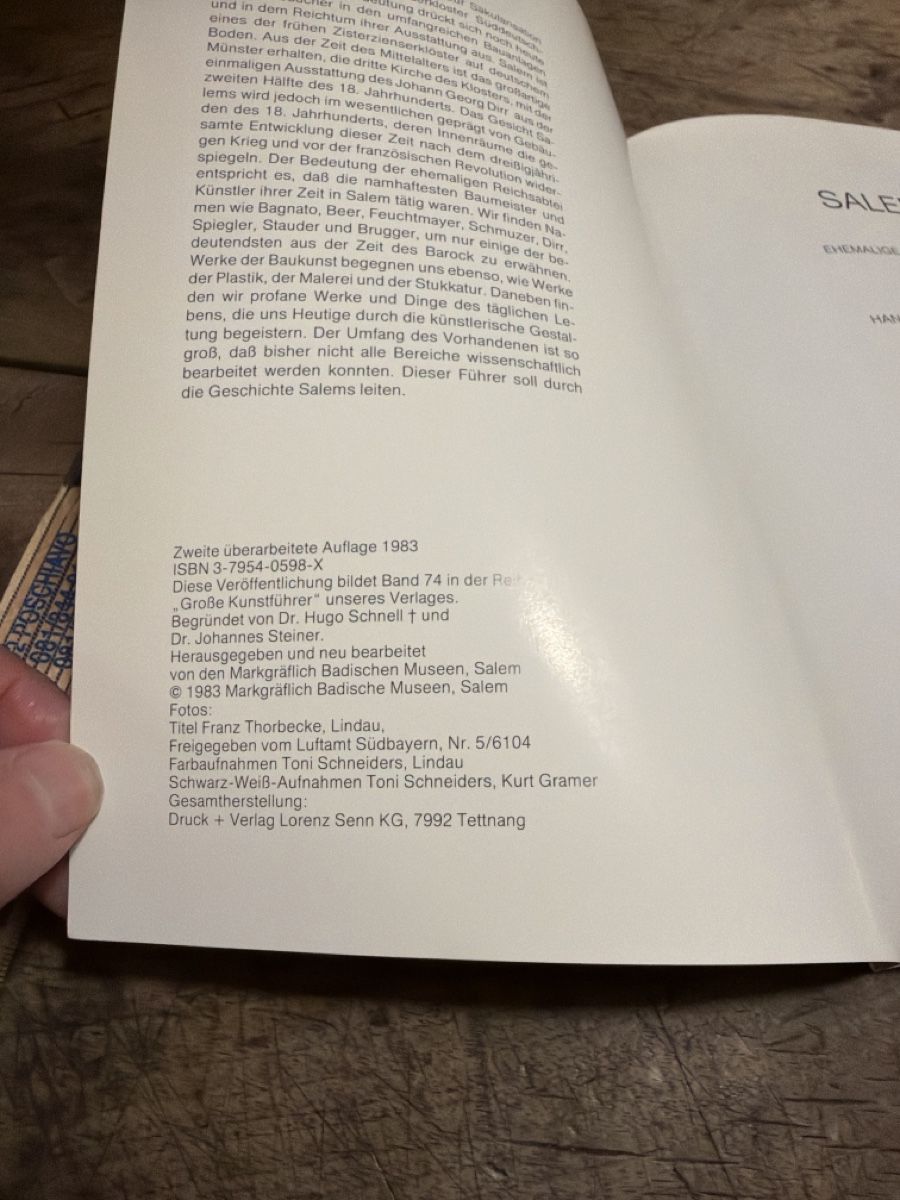 Libri: Schloss Salem am Bodensee, Kunstbuch – Usato da Zuoz venduto da Grr1974 2