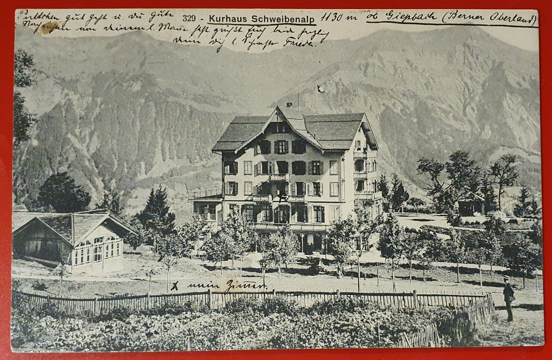 Ansichtskarten: Kurhaus Schweibenalp 1909 – Gebraucht aus Kreuzlingen von Rschweiz1