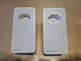 Devolo Magic LAN 2er Set Powerline Adapter weiss