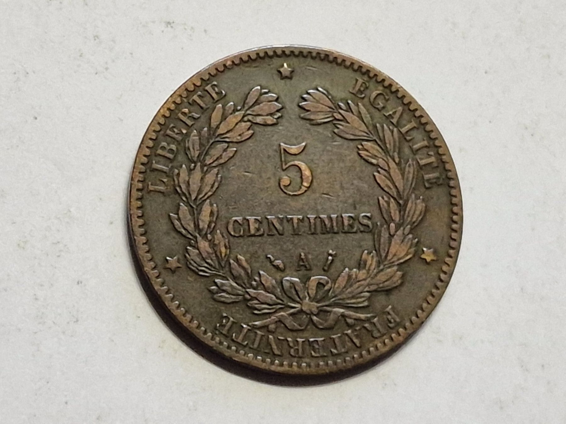 Tutti le monete: Frankreich 5- Cent 1888. – Usato da Zürich venduto da Moreira01 3