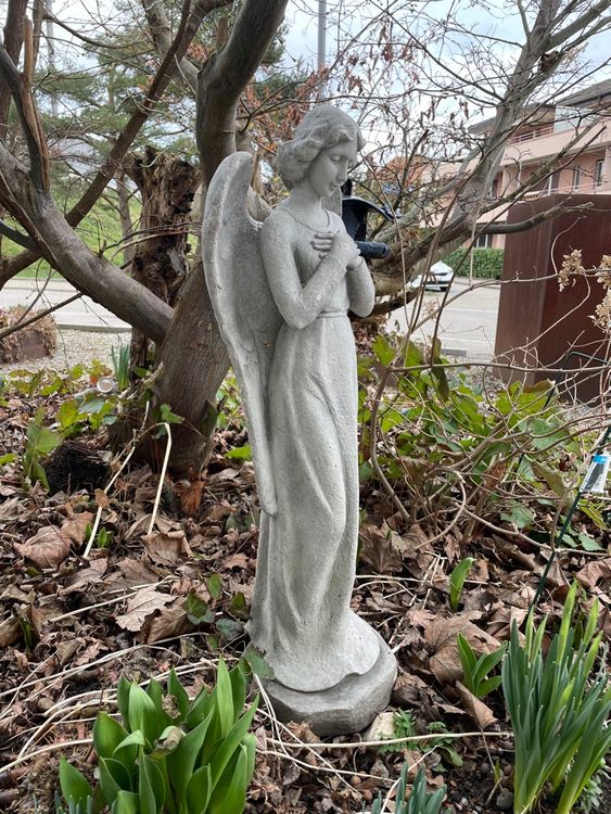 Garten Statue 30,5 Cm Betender Engel Mädchen Figur Ornament Statue Angel Kiss