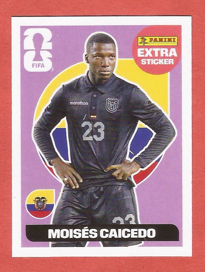 Panini Carte collezionabili: Panini WM26 - Extra-Sticker Moisés Caicedo – Usato da Fislisbach venduto da Porano