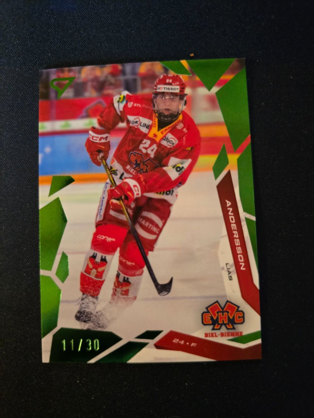 Sportzoo Carte collezionabili: EHCB / EHC Biel / Base Set / Green 11/30 / Andersson – Usato da Beringen venduto da Candrox__