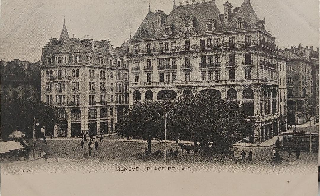 Ansichtskarten: GENÈVE - Place Bel-Air - Tram – Gebraucht aus Delémont von Domdom1
