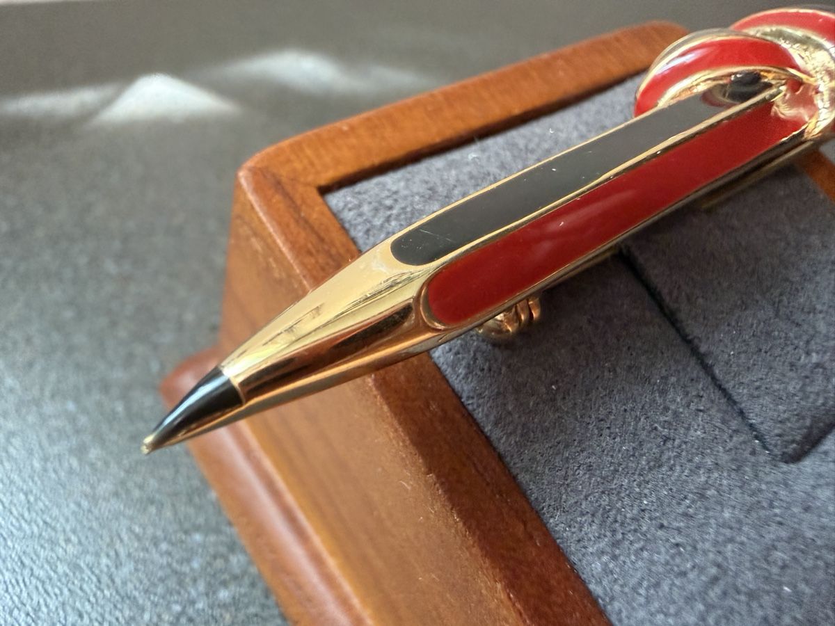 Spille & Fermagli: Vintage-Brosche in Bleistiftform – Usato da Lamone venduto da LaCantinaMagica 1